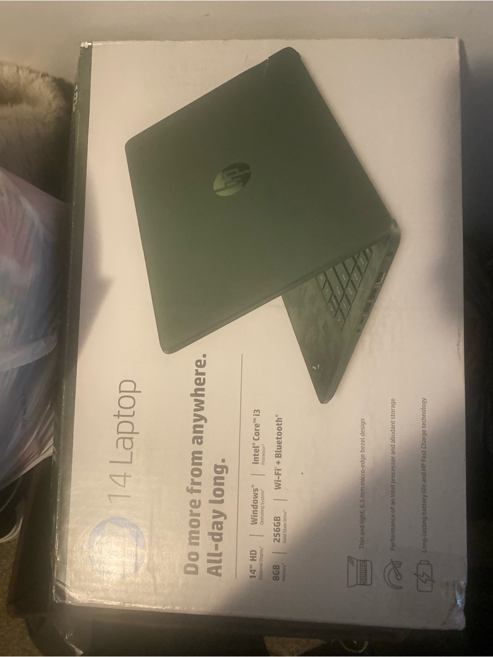 New HP 14" Laptop in Dark Green Finish